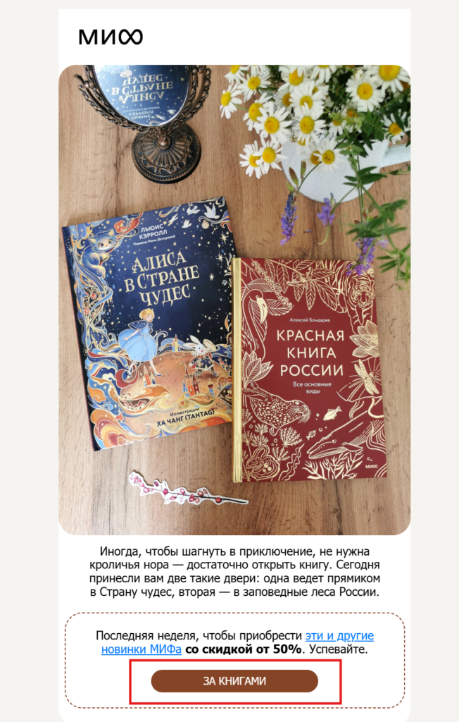 Пример СТА (кнопка)