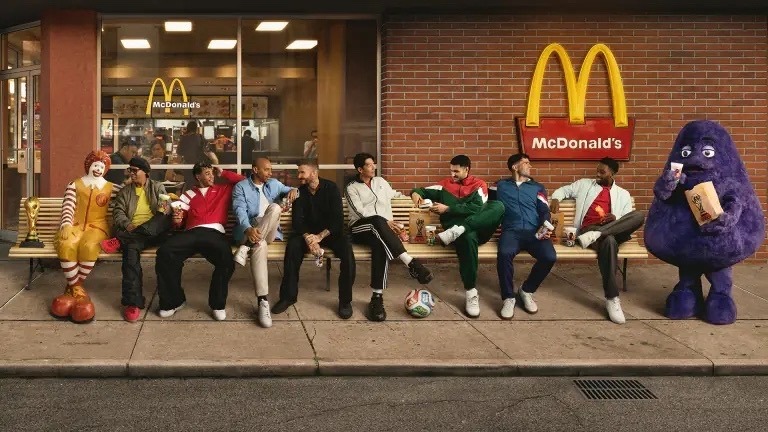 Рекламная кампания McDonald`s со звездами футбола