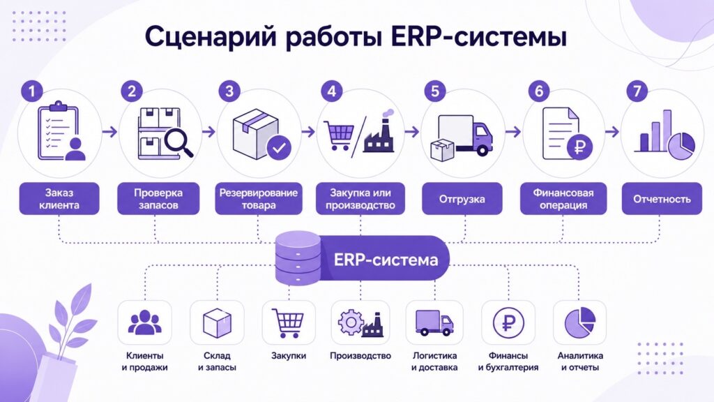 Сценарий работы ERP-системы